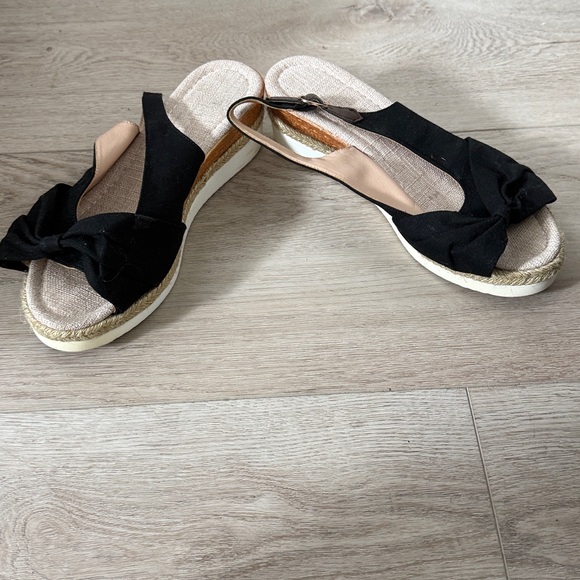 Women's black lightweight Espadrilles Size 8.5 - Picture 5 of 6